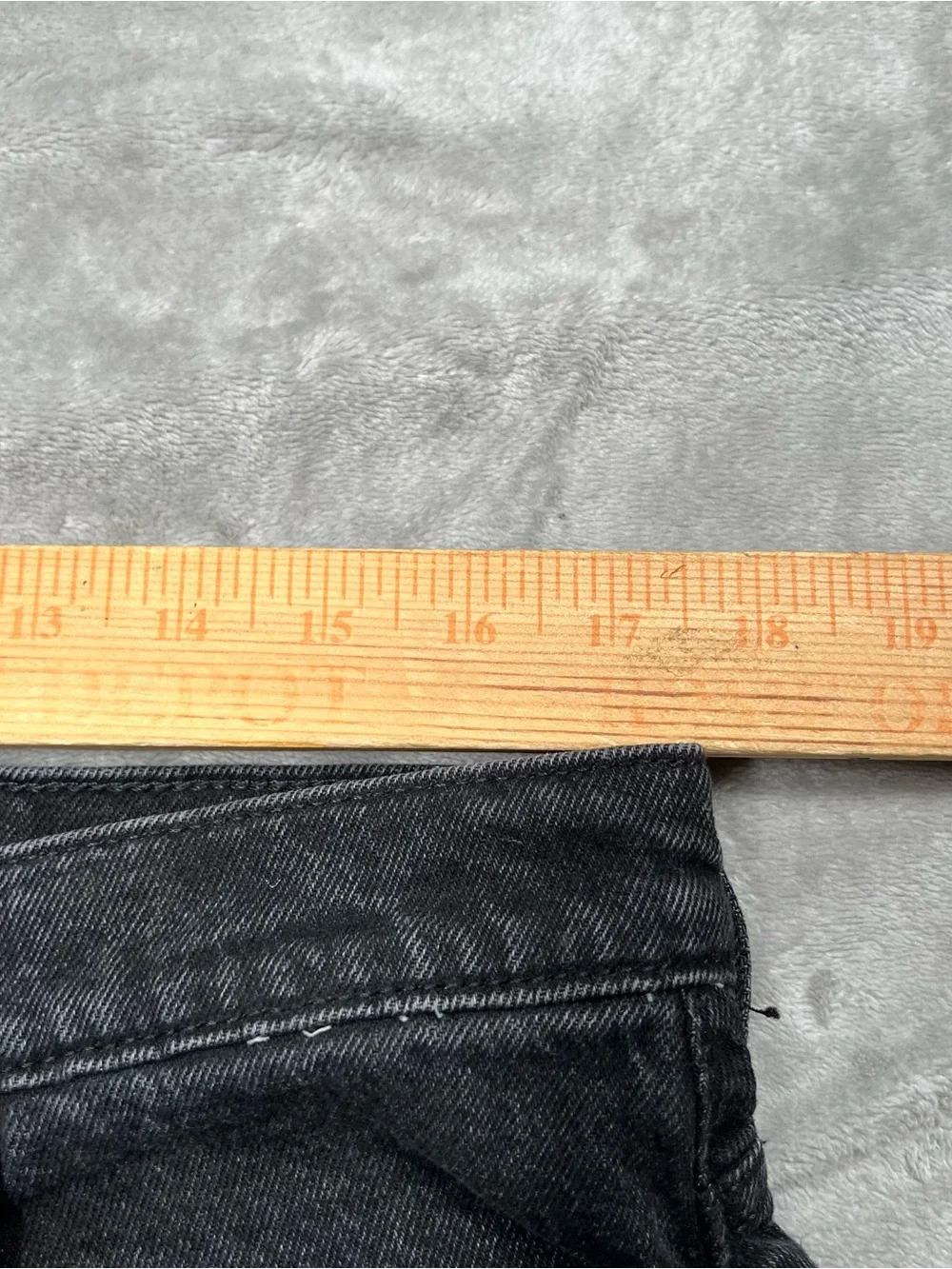 Hollister Baggy Skater Jeans Mens 35x30 Black Y2K Wide Leg Grunge Denim